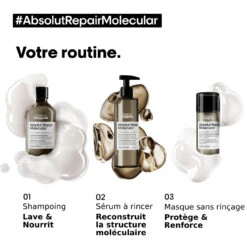 Sérum à Rincer Absolut Repair Molecular L'Oréal Professionnel 250 Ml -Style & Brillance 3474637153489 3 55559.1696600163