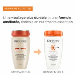 Bain Satin Riche Nutritive Kérastase 250ml -Style & Brillance 3474637154943 6 03357.1684847833