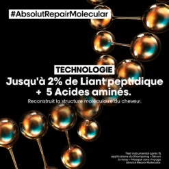 Shampooing Absolut Repair Molecular L'Oréal Professionnel 500 Ml -Style & Brillance b7a7ac30 a3e2 4f9c 8d7a f25dbb3a2551 79105.1694081531.1280.1280 72780.1694081968