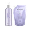 Pack Rechargeable Blond Lumière Kérastase 500ml -Style & Brillance bundle bain lumiere kerastase 20475.1684922397